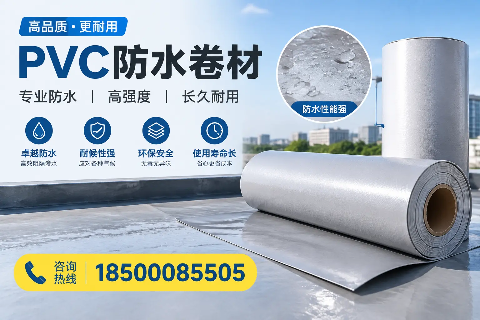 PVC防水卷材的安装方法与注意事项,固原用户必看