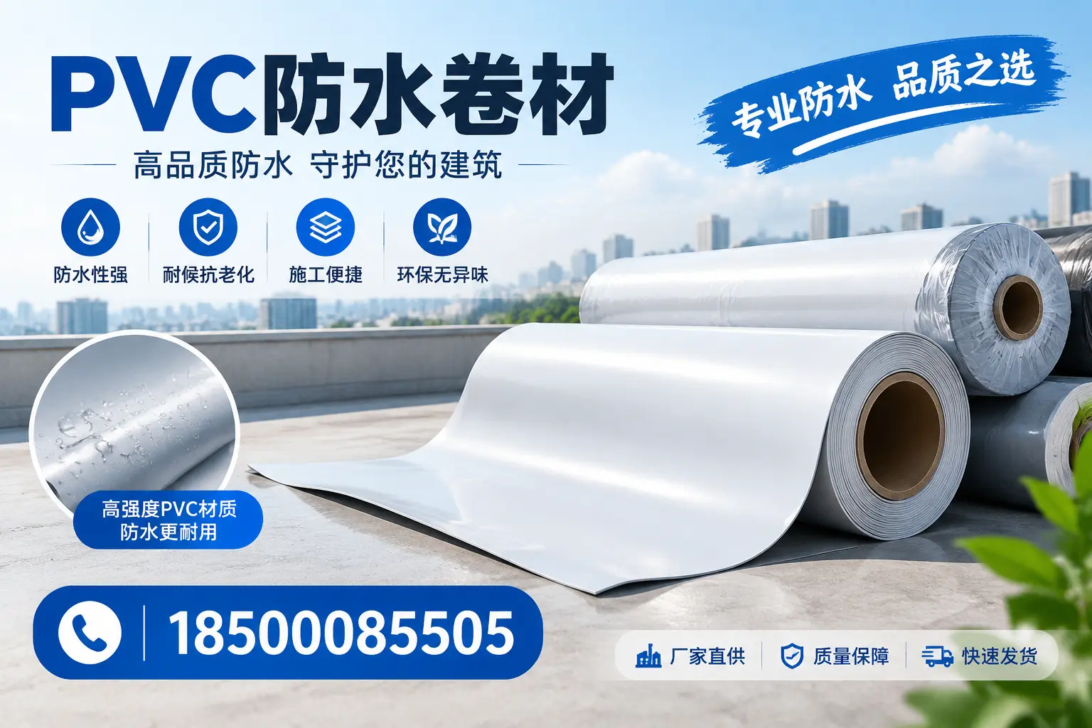 常见pvc防水卷材选型误区,固原用户必看